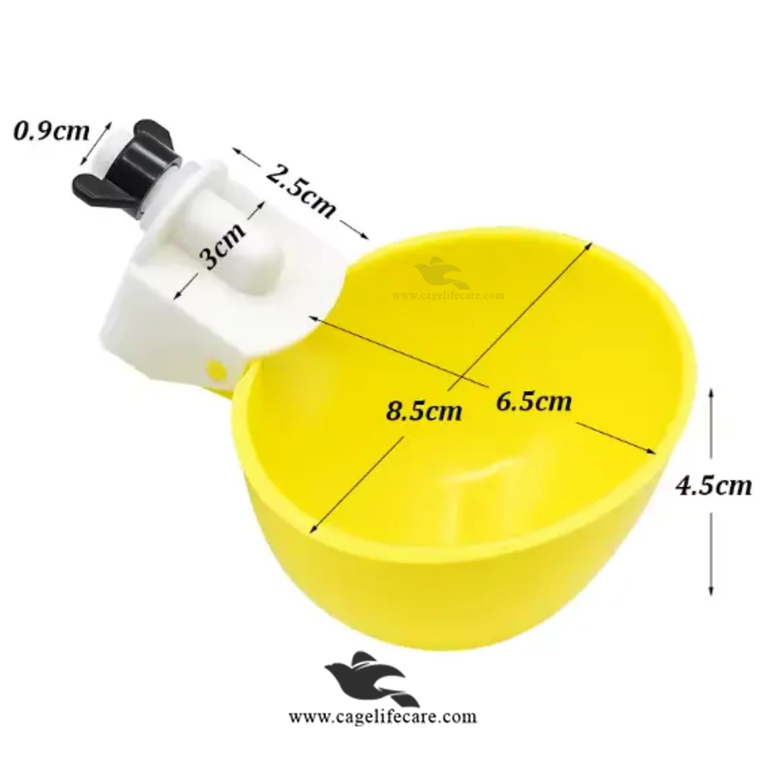 Straight Nozzle Water Auto Cup for Birds & Poultry, Pigeons & Ground Birds