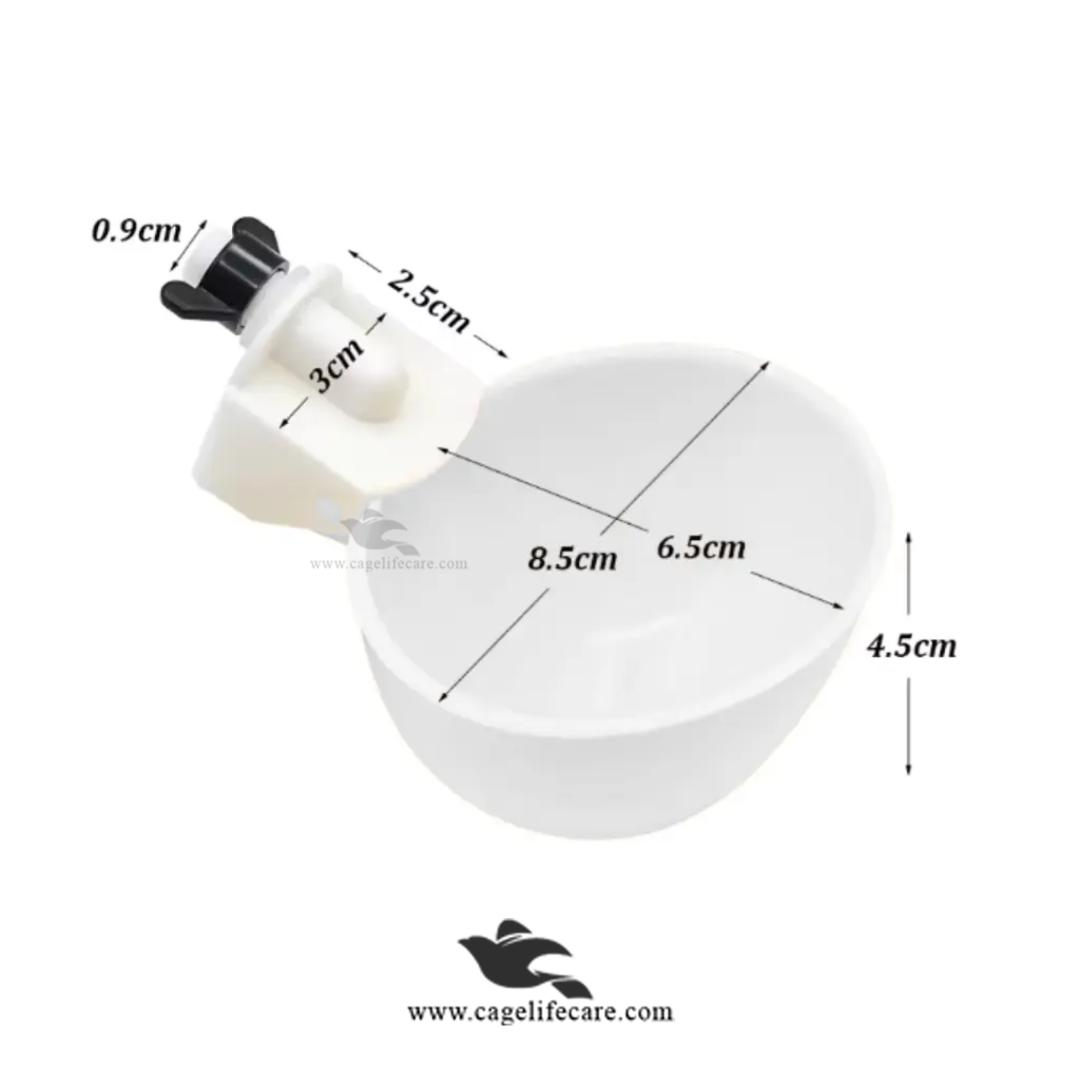 Straight Nozzle Water Auto Cup for Birds & Poultry, Pigeons & Ground Birds