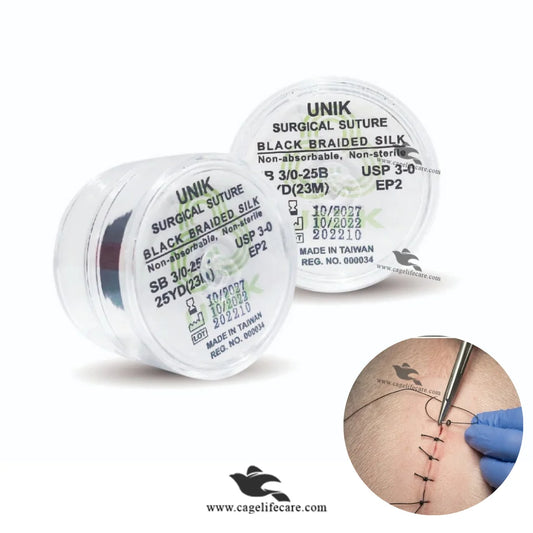 Suture silk for veterinary use animal surgery stitching