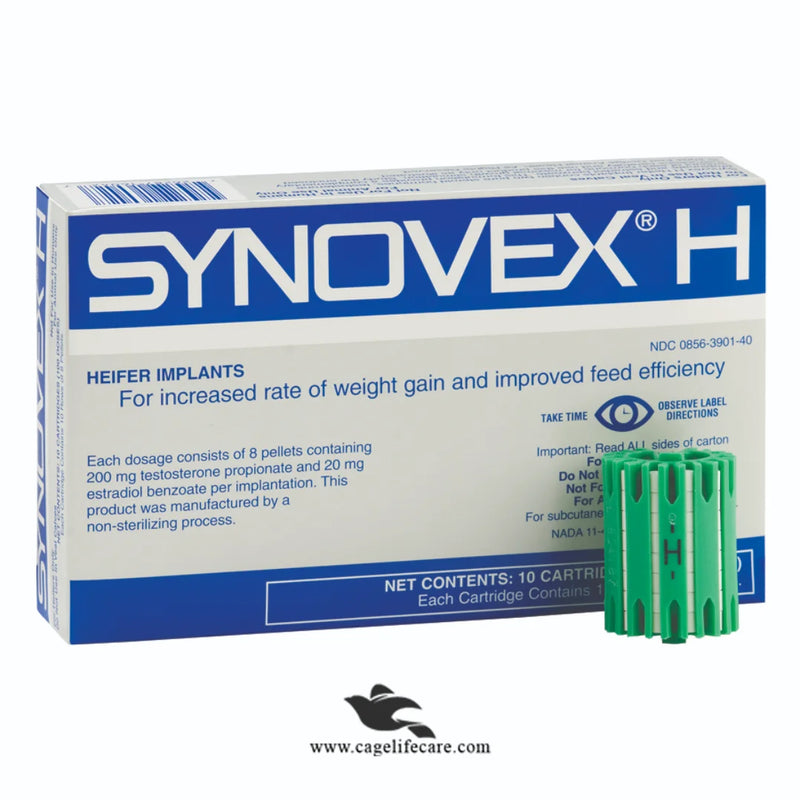 Synovex H – Hormone Implant for Cattle Growth & Weight Gain | Livestock Growth Supplement