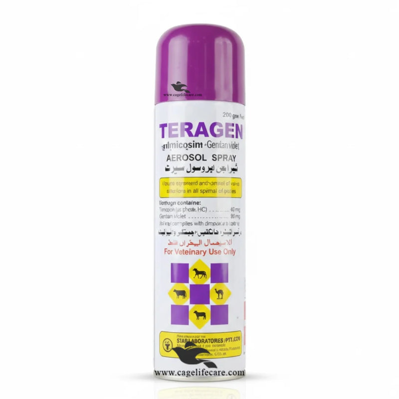Teragen Aerosol Spray - Wounds, Cuts & Foot Rot for Livestock