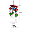 Thread Swing Hanging Bird Toy with Natural Wood, Beads & Bell