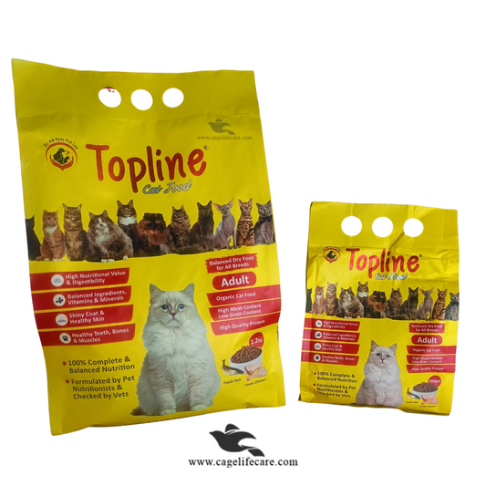 Topline Adult Cat Food - Fish & Chicken small and large