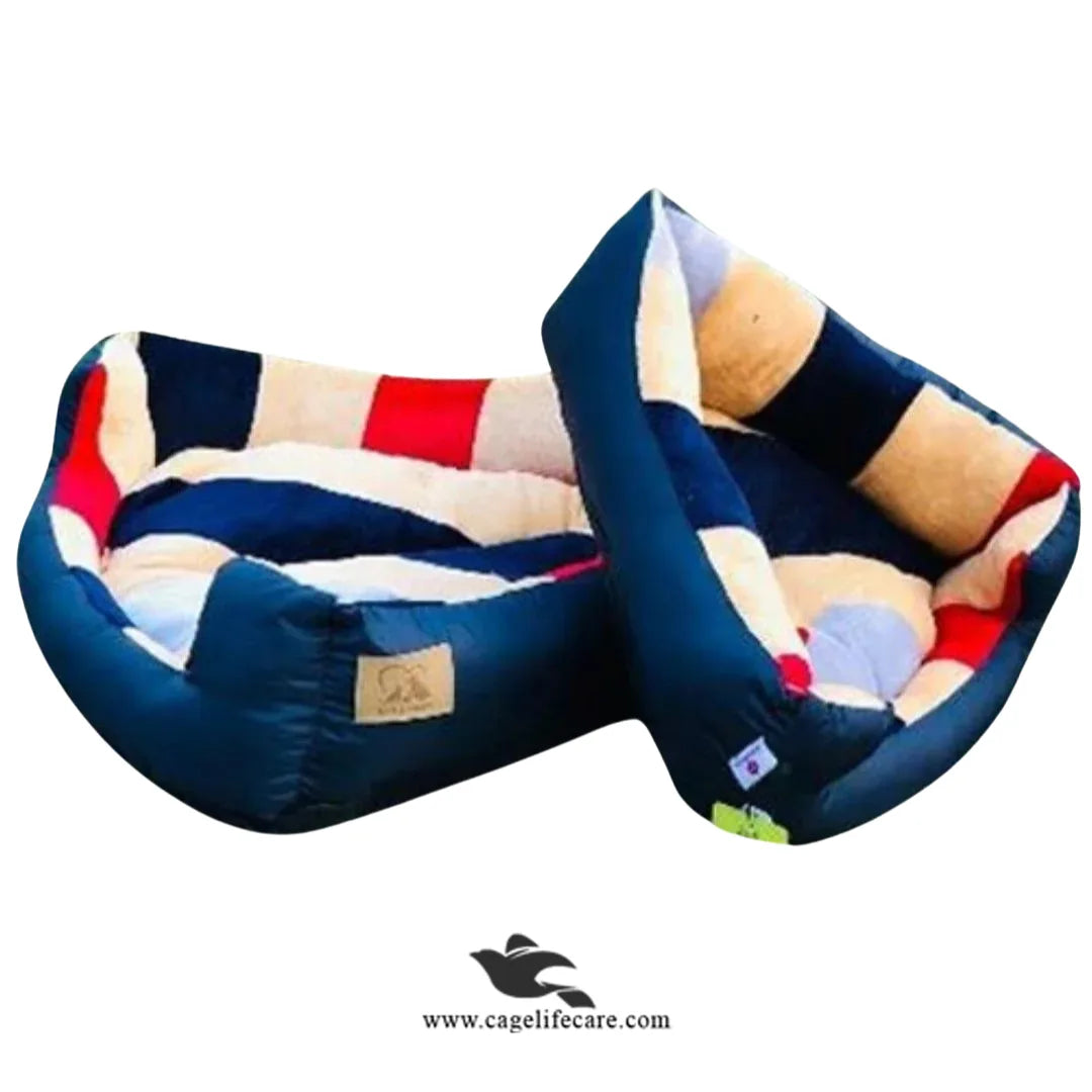 Cozy triangular design pet bed with soft cushion
