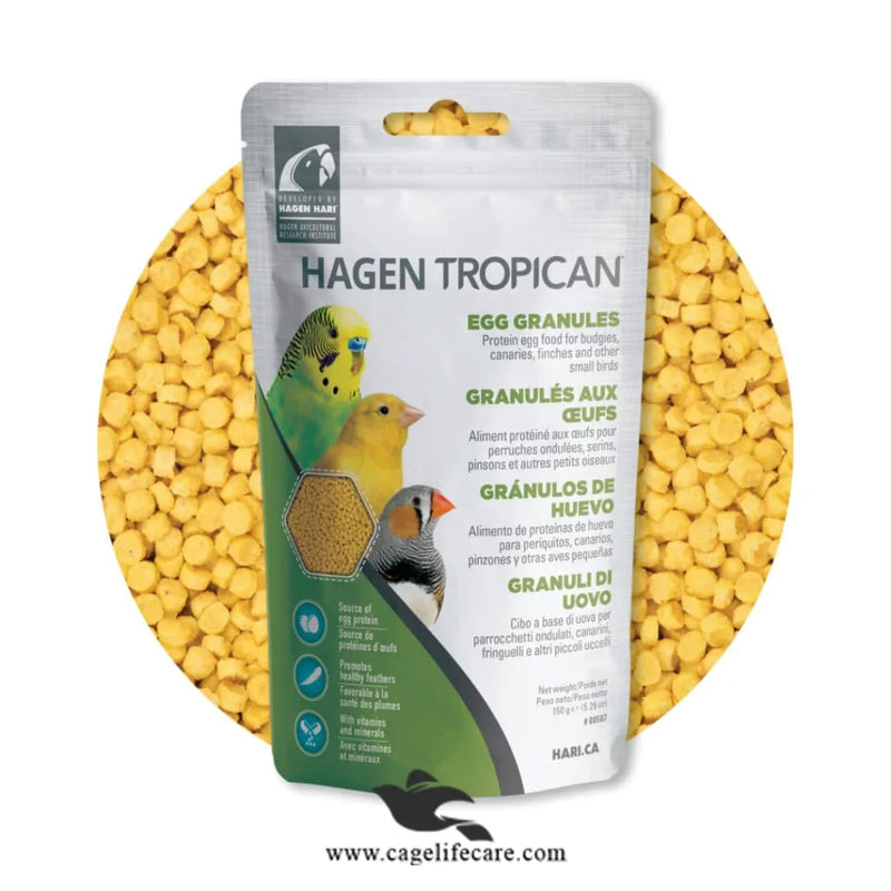 Tropican Egg Granules Protein – Premium Egg Food for Small Birds