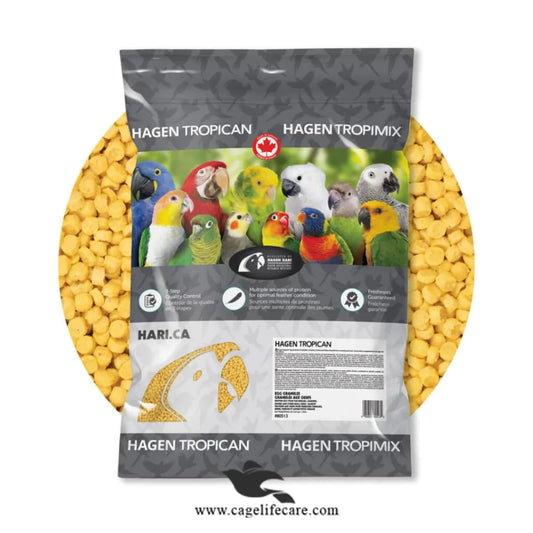 Tropican Egg Granules Protein – Premium Egg Food for Small Birds 3.5kg Bag and Loose packing 
