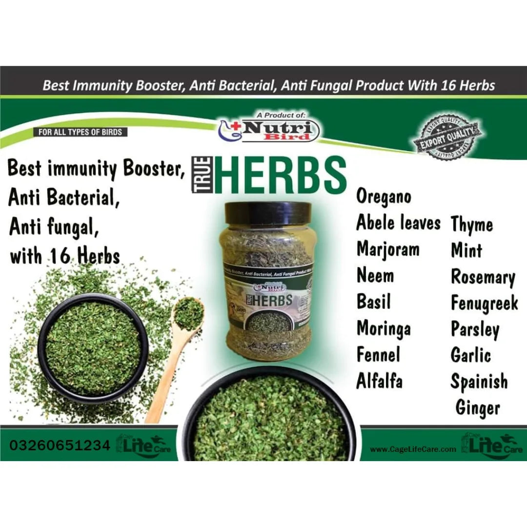 True Herbs – Blend of High-Quality Herbs for Birds