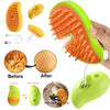 USB Rechargeable Steam Brush for Pets – Cat & Dog Bath Massage Comb