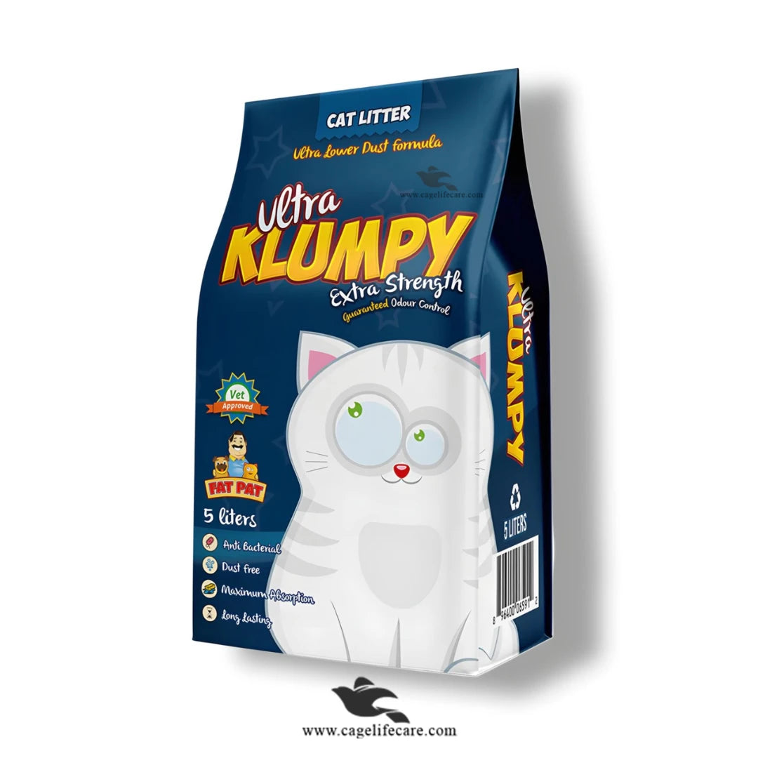 Klumpy Ultra Klumpy Cat Litter – Premium Scented Clumping, Dust-Free – Cage ...