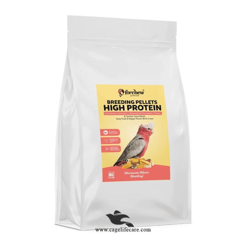 Forchew High Protein Breeding Pellets – Parrots Fertility & Chick Development Formula