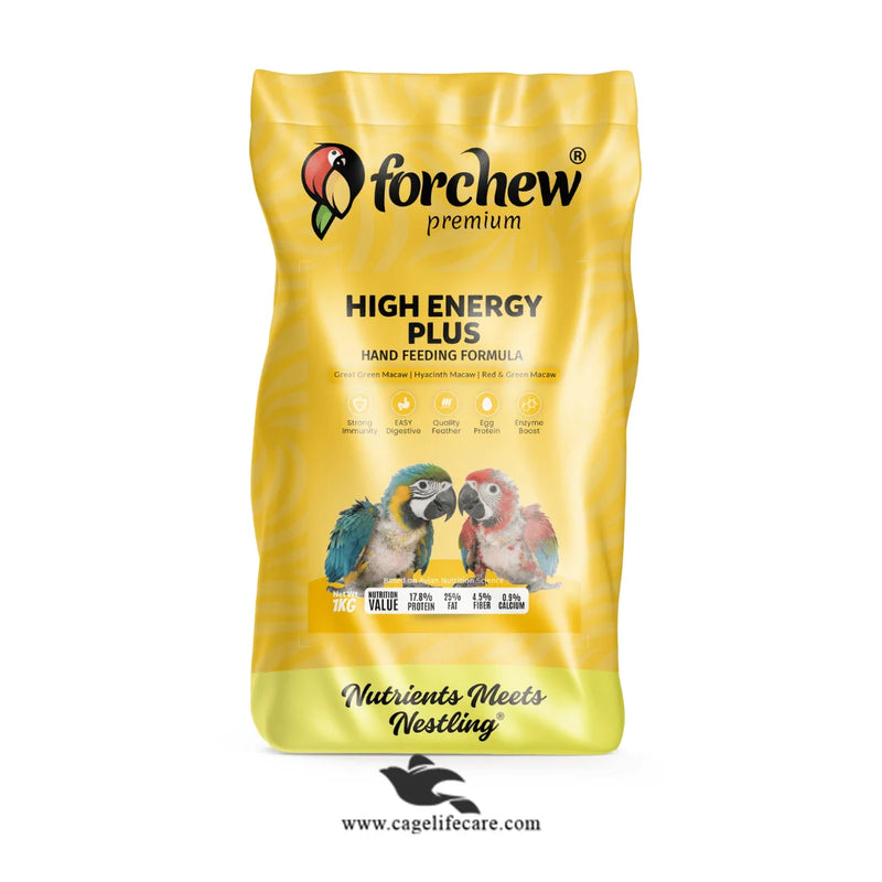 Forchew High Energy Plus – Hand Feeding Formula for Large Macaw Species