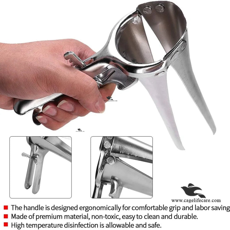 Vaginal Rectal Speculum – Stainless Steel Veterinary Instrument for Livestock