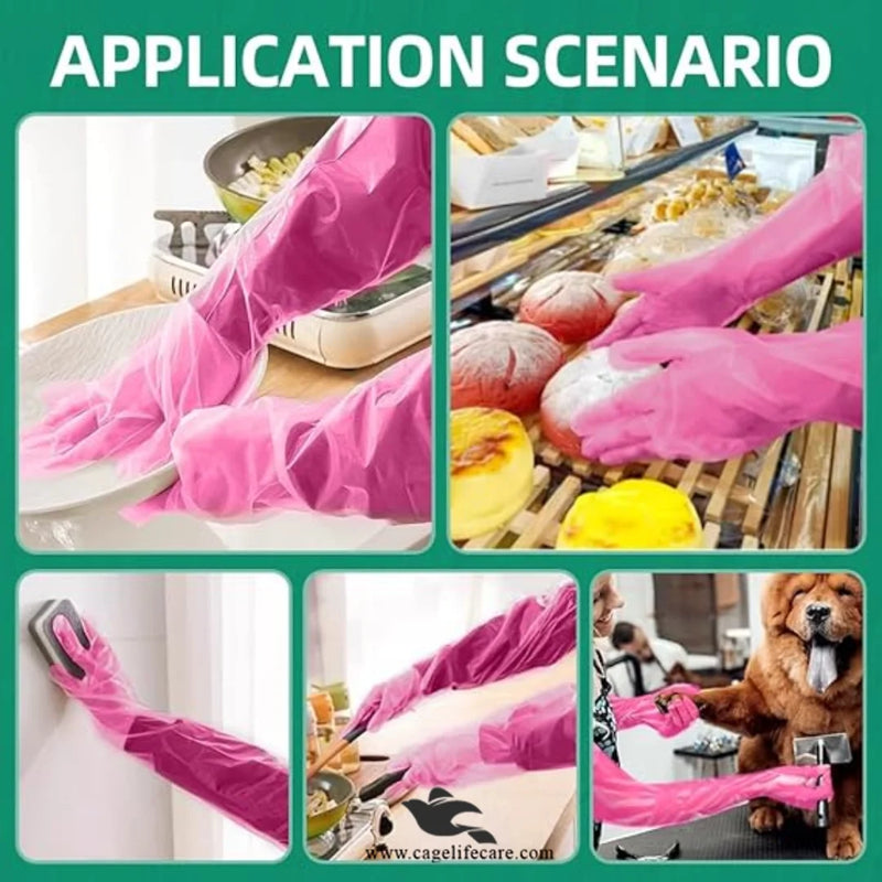 Vet Disposable Arm Length Gloves – Waterproof for Livestock & Animals