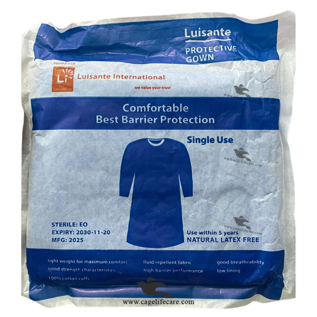 Single-use veterinary gown for farmers and animal handling