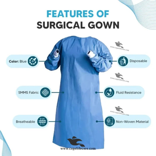 Lightweight breathable disposable gown for veterinary clinics