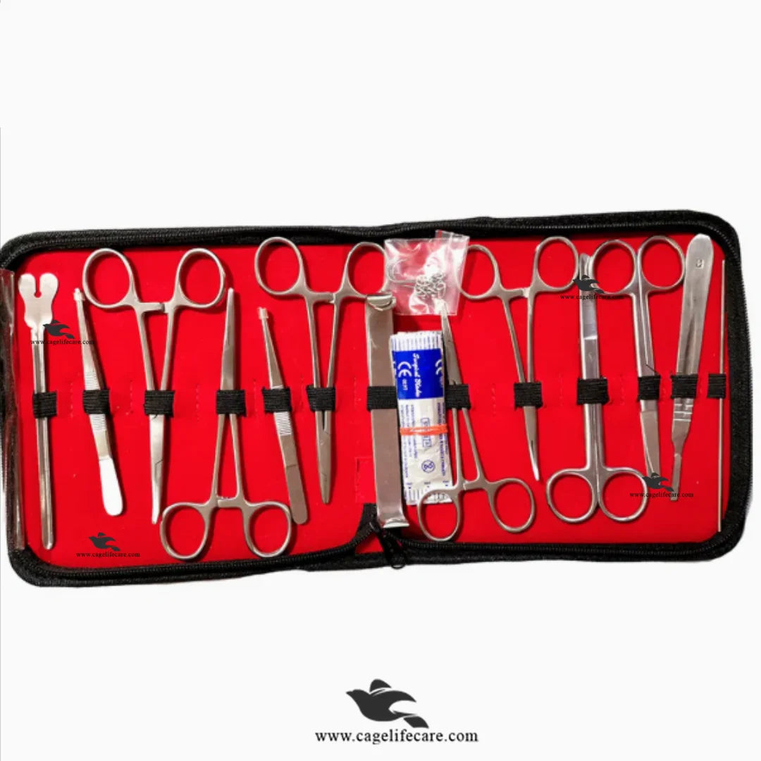 Veterinary Instruments Product Veterinary Surgical Kit – Complete Stainless Steel Instruments for Liv ...
