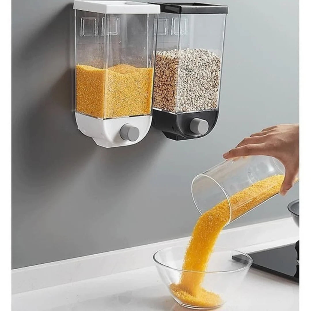 Wall-Mounted Grain Dispenser – 1.5kg Food Container