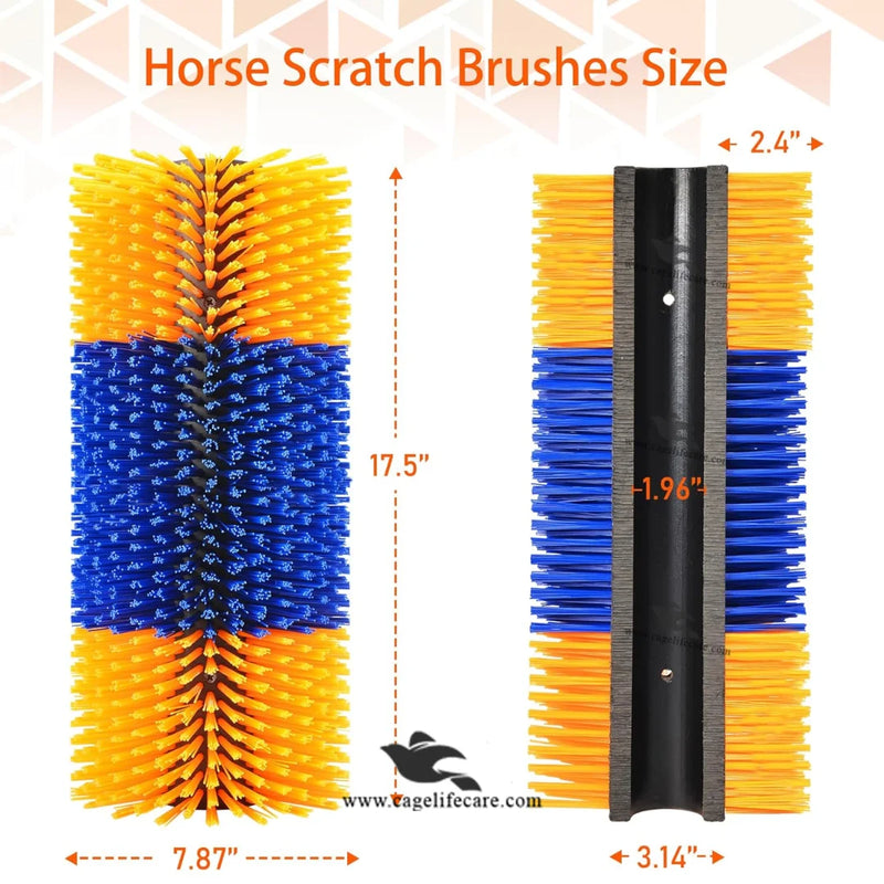 Wall Mounted Livestock Brush for Cattle, Sheep & Horses