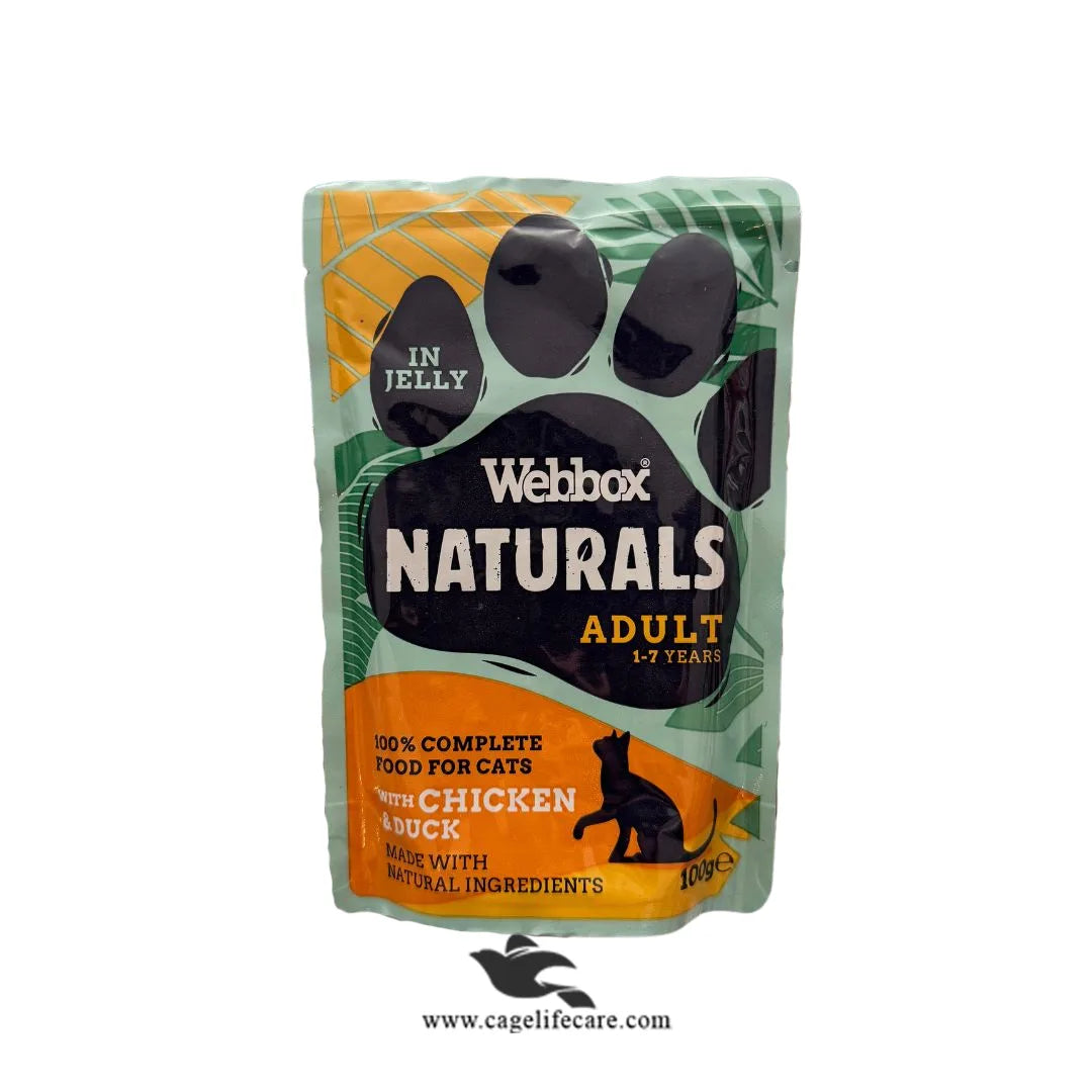 Webbox Naturals Wet Cat Food Pouches – 100g Gravy & Jelly Recipes
