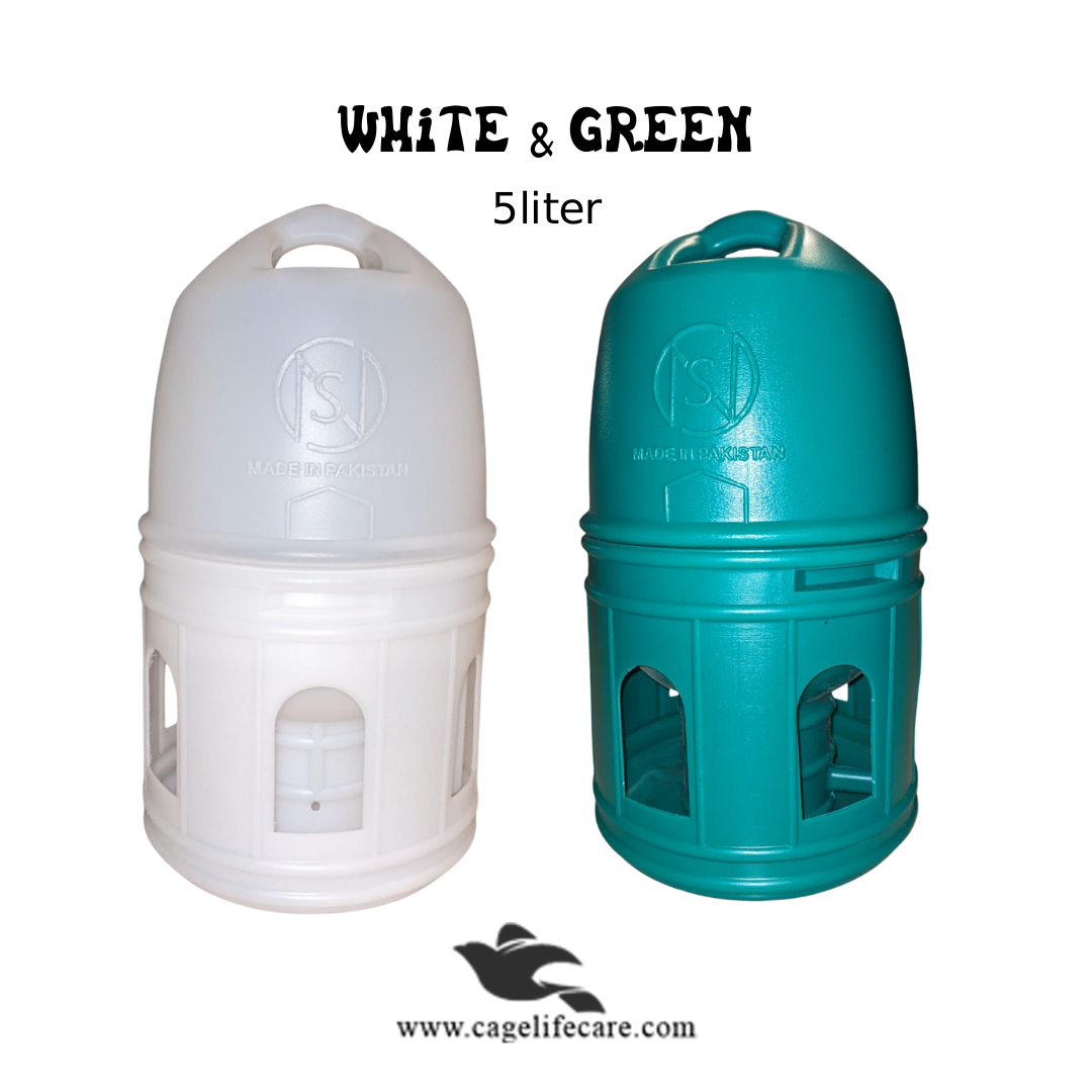 Automatic Plastic Drinker for Poultry & Pegions - 5L & 10L Sizes