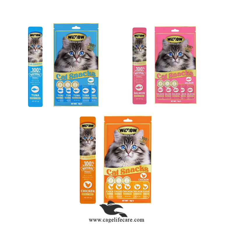 Wimow Creamy Cat Treat – Chicken, Tuna & Salmon (75g)