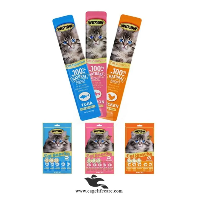 Wimow Creamy Cat Treat – Chicken, Tuna & Salmon (75g)
