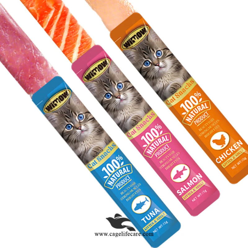 Wimow Creamy Cat Treat – Chicken, Tuna & Salmon (75g)