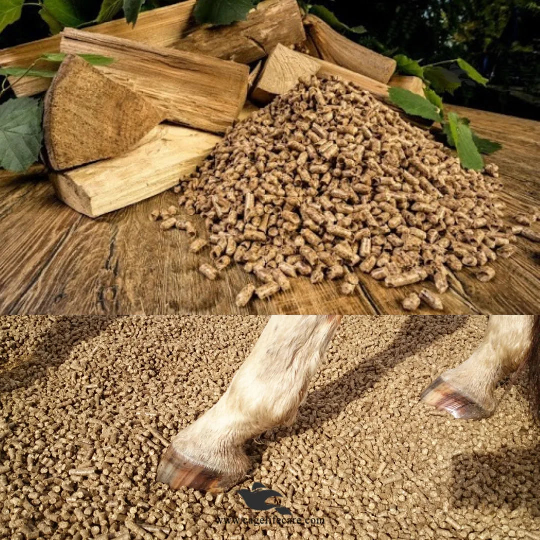 Bedding Pellets for Birds, Pets & Poultry - Dust-Free Wood Bedding Pellets