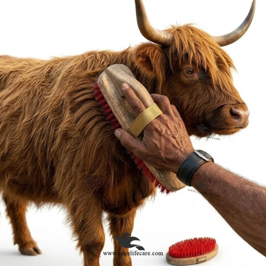 Gentle massage brush for cattle goats and horses Pakistan