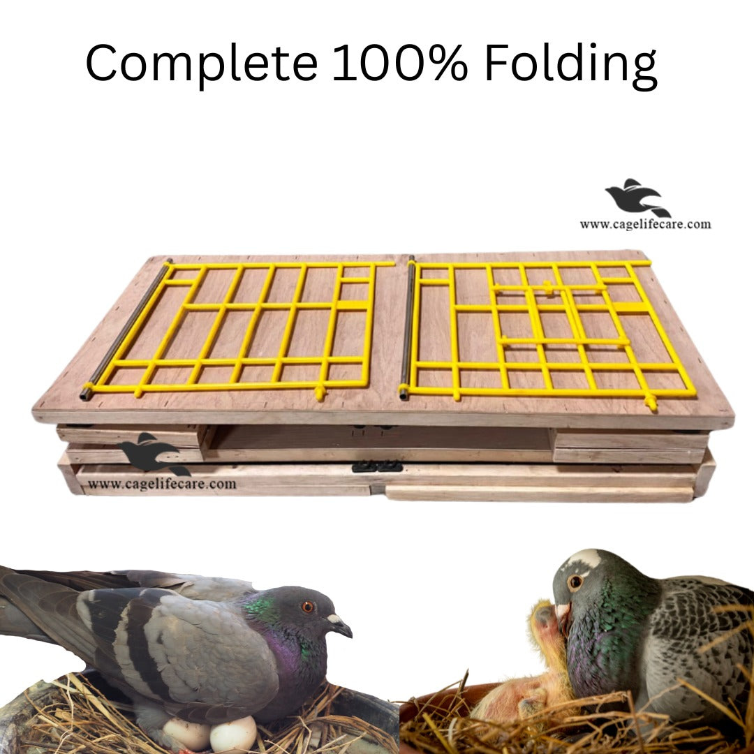 Pigeon Plywood Nest Box - Complete Floding