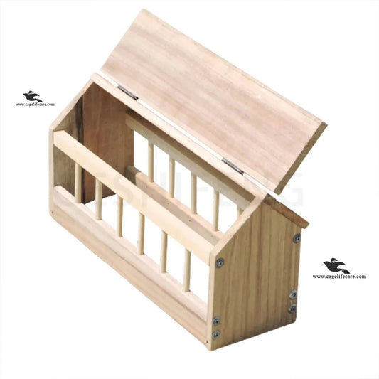 Wooden Feeding Tray for Pigeons, Ground Birds & Poultry
