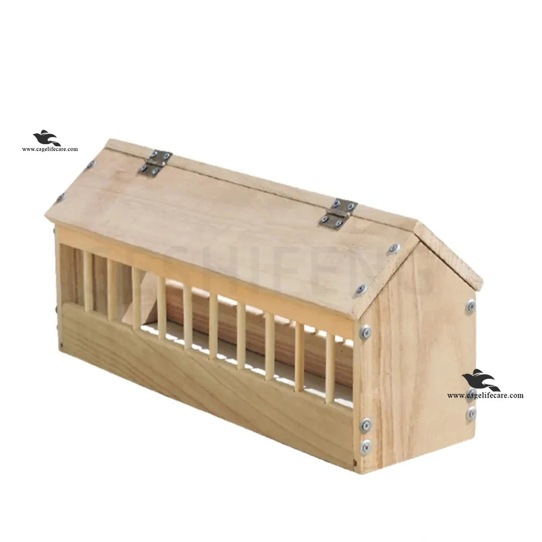 Wooden Feeding Tray for Pigeons, Ground Birds & Poultry