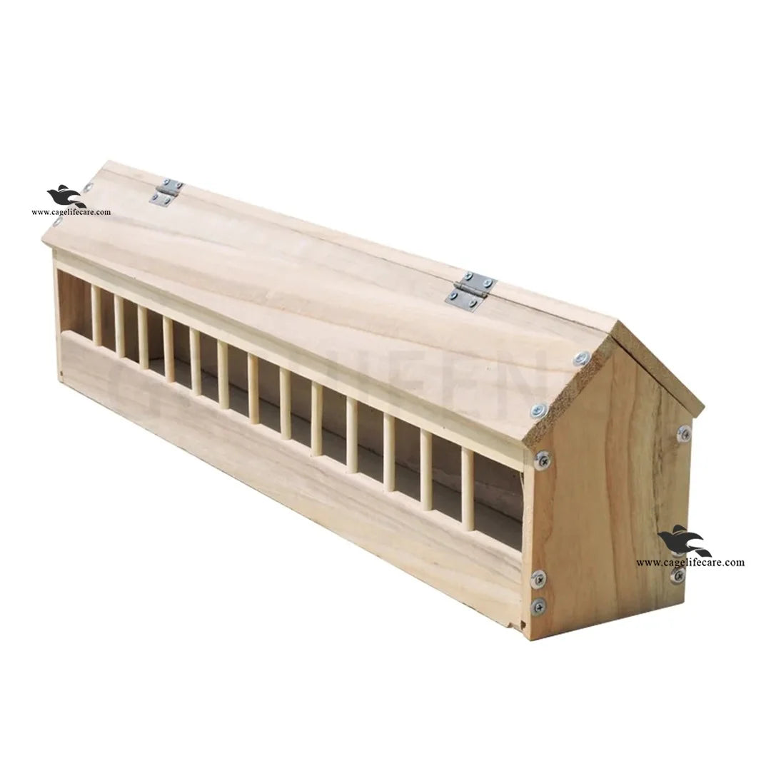 Wooden Feeding Tray for Pigeons, Ground Birds & Poultry