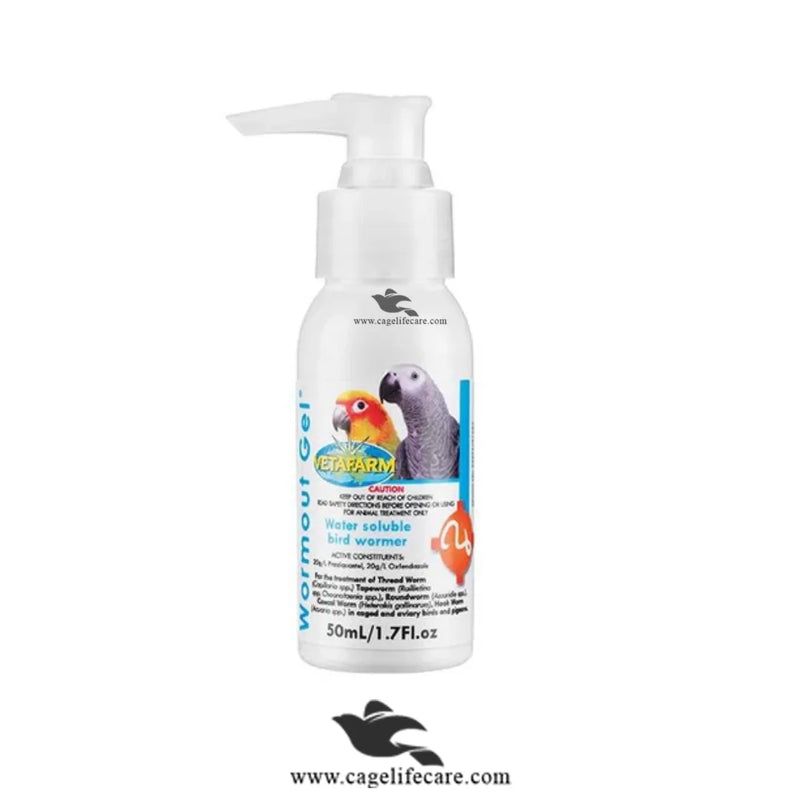 Wormout Gel (Vetafarm) – Effective Bird Wormer for Pigeons & Aviary Birds