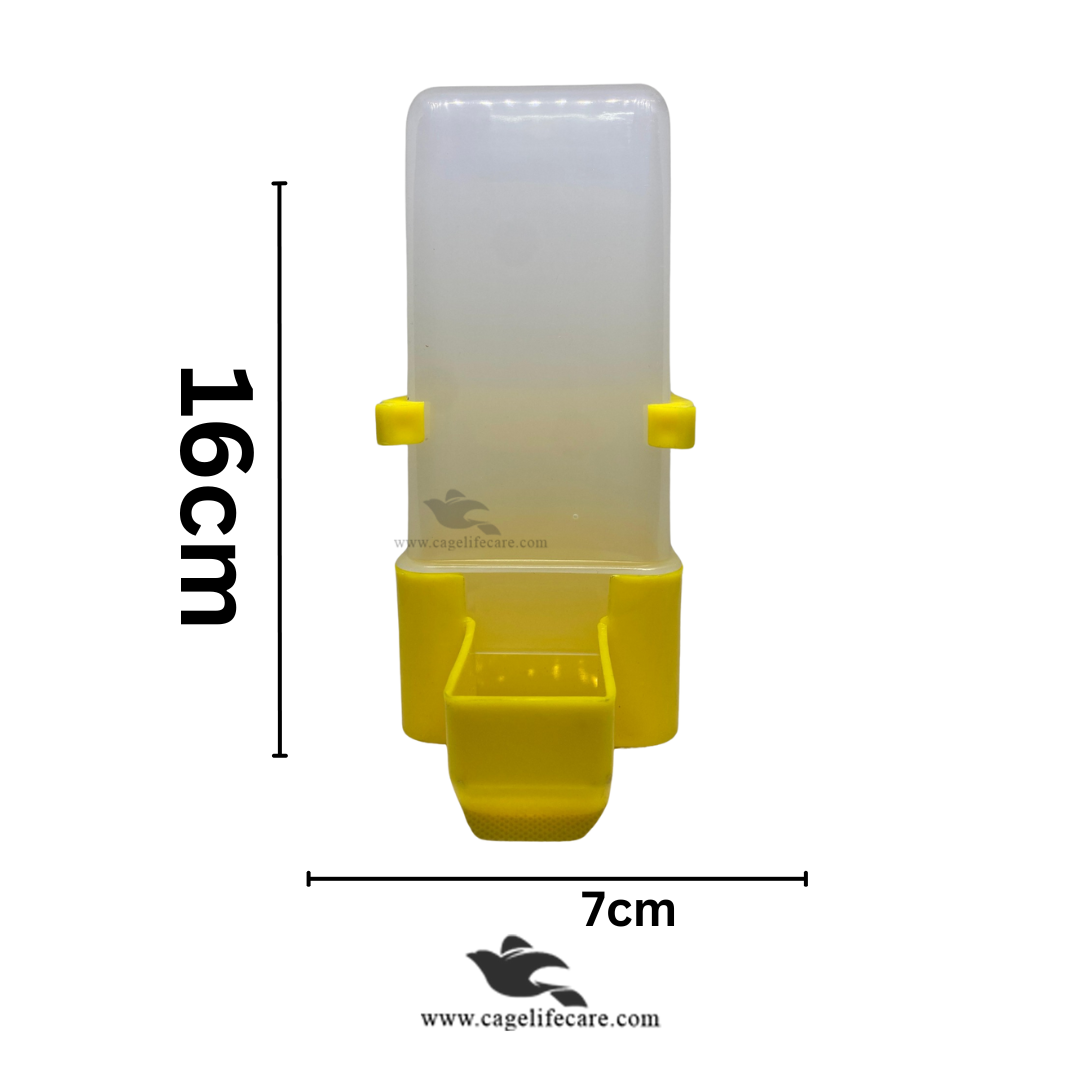 480ml Square Water & Seeds Feeder for Birds Pigeons & Poultry