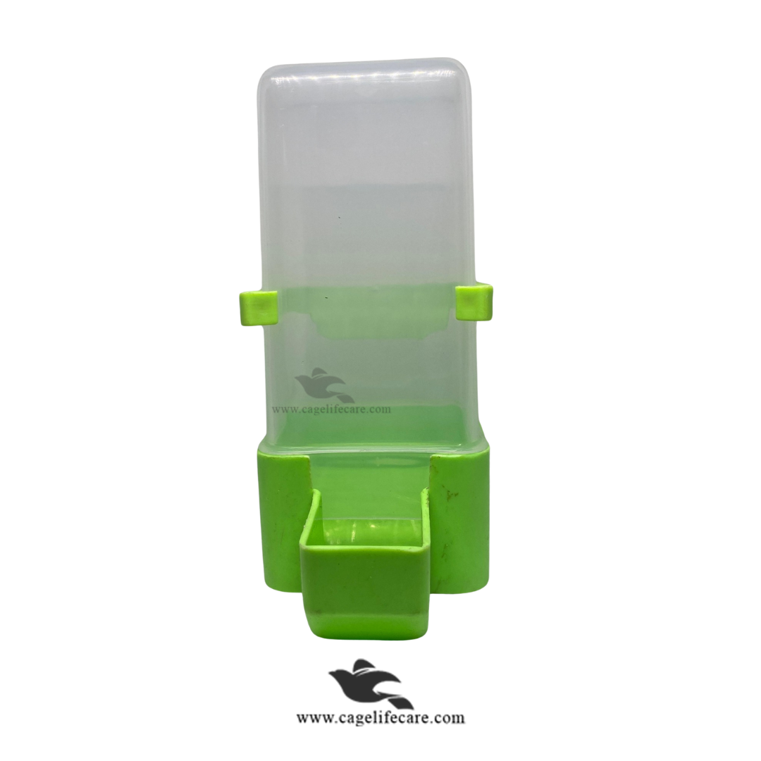 480ml Square Water & Seeds Feeder for Birds Pigeons & Poultry