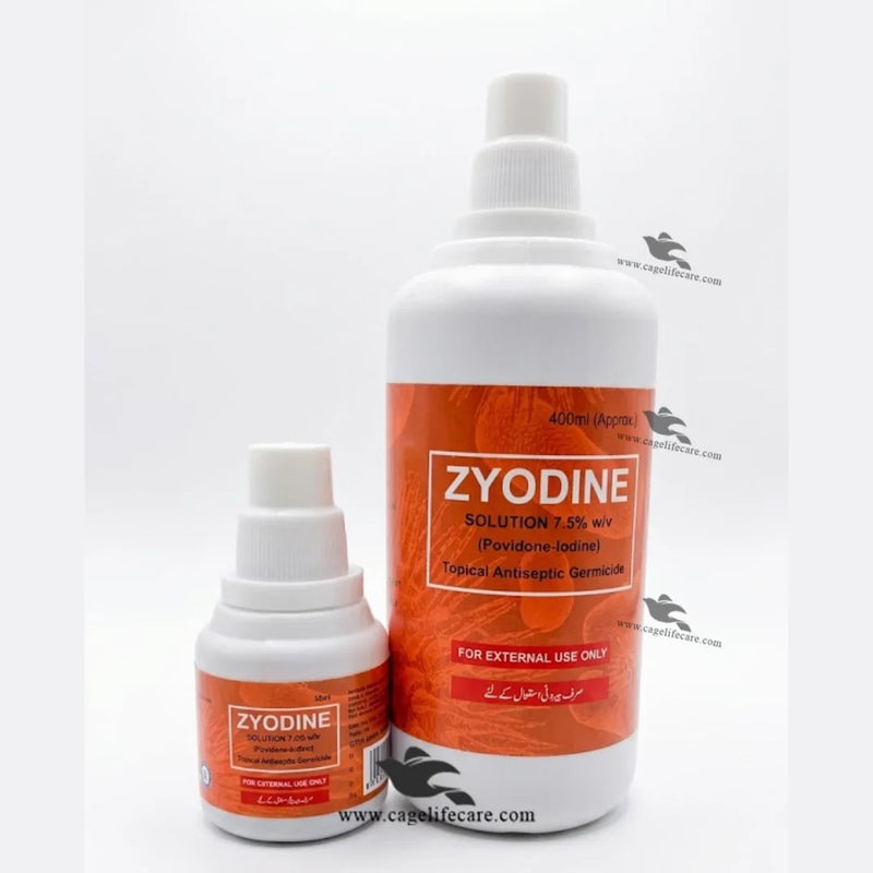 Zyodine Solution — Iodine Antiseptic for Birds, Poultry & Livestock