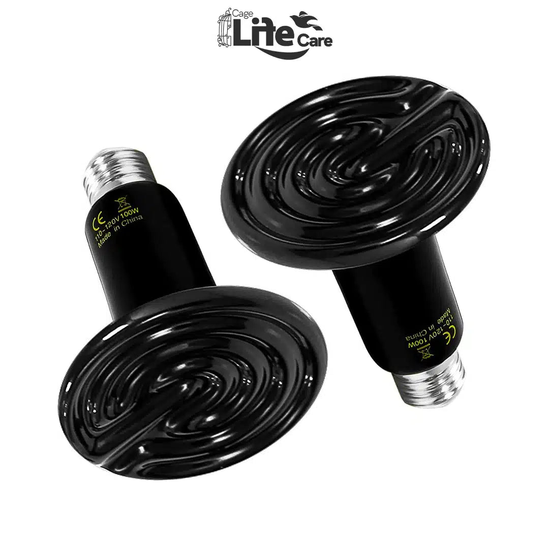 Ceramic Heat Emitter 100W - No-Light Heat for Birds & Pets