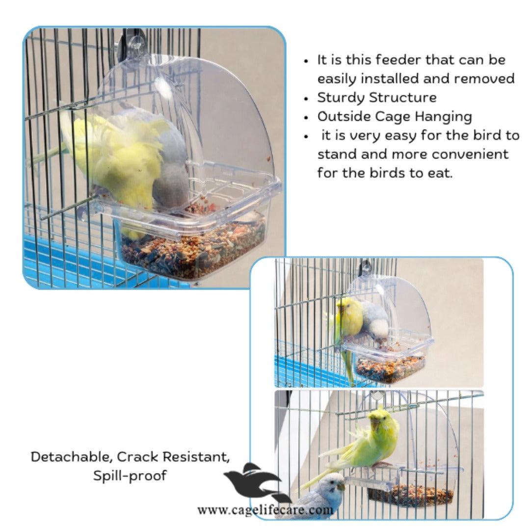 Crescent Feeder for Birds – Mess-Free Bird Feeder for Cages ( Specifications )