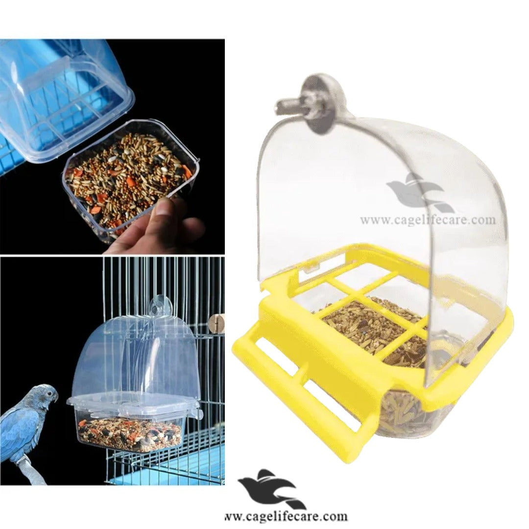 Crescent Feeder for Birds – Mess-Free Bird Feeder for Cages