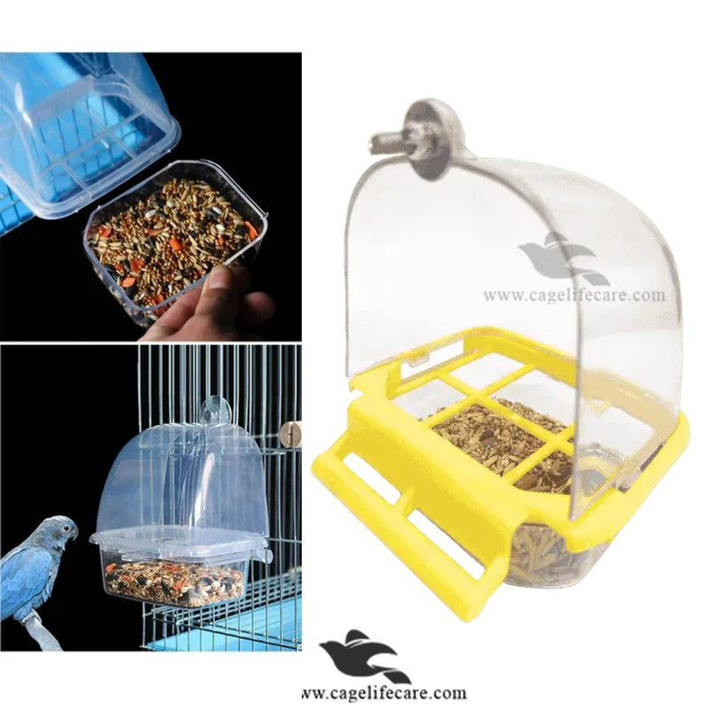 Crescent Feeder for Birds – Mess-Free Bird Feeder for Cages