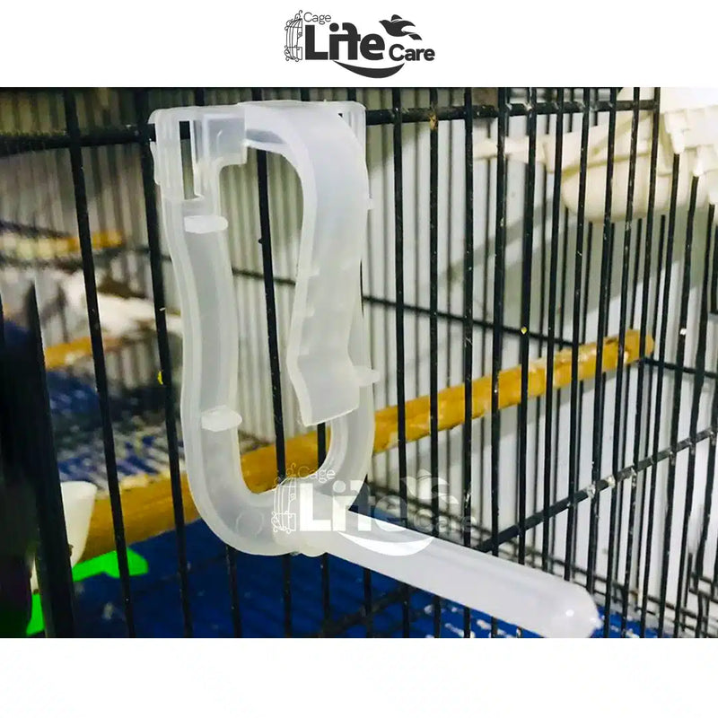 Transparent Cuttlefish Bone Holder – Finch & Canary Feeder