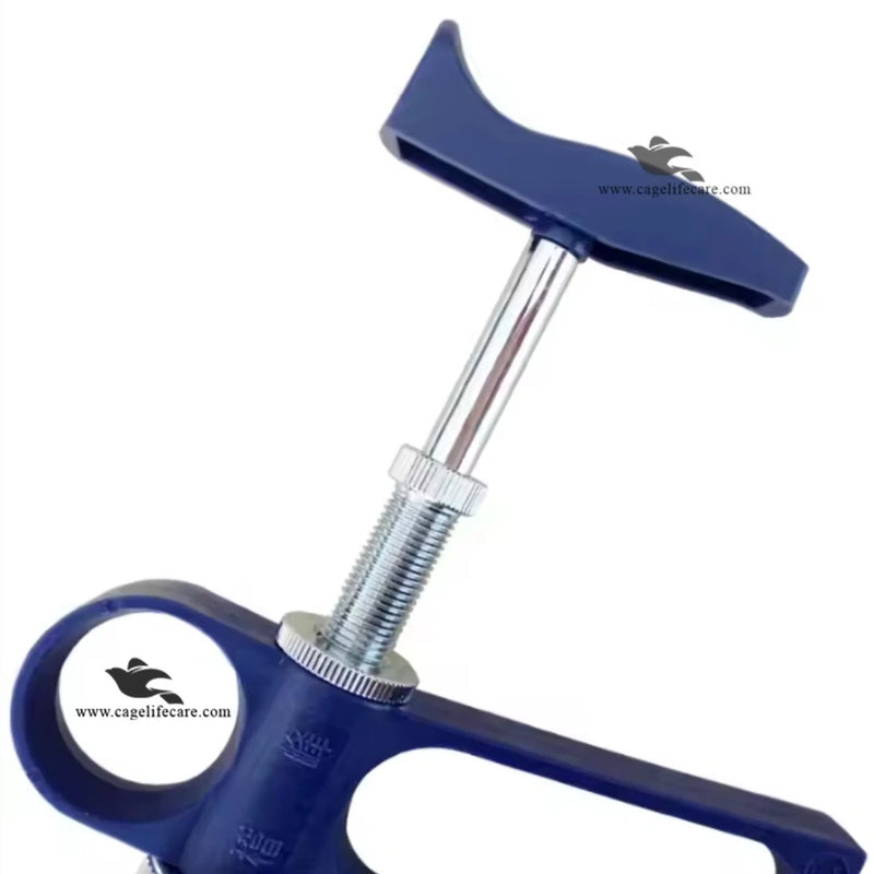 Automatic Veterinary Syringe Vaccine Gun 5ml STEEL – Adjustable Injector Imported