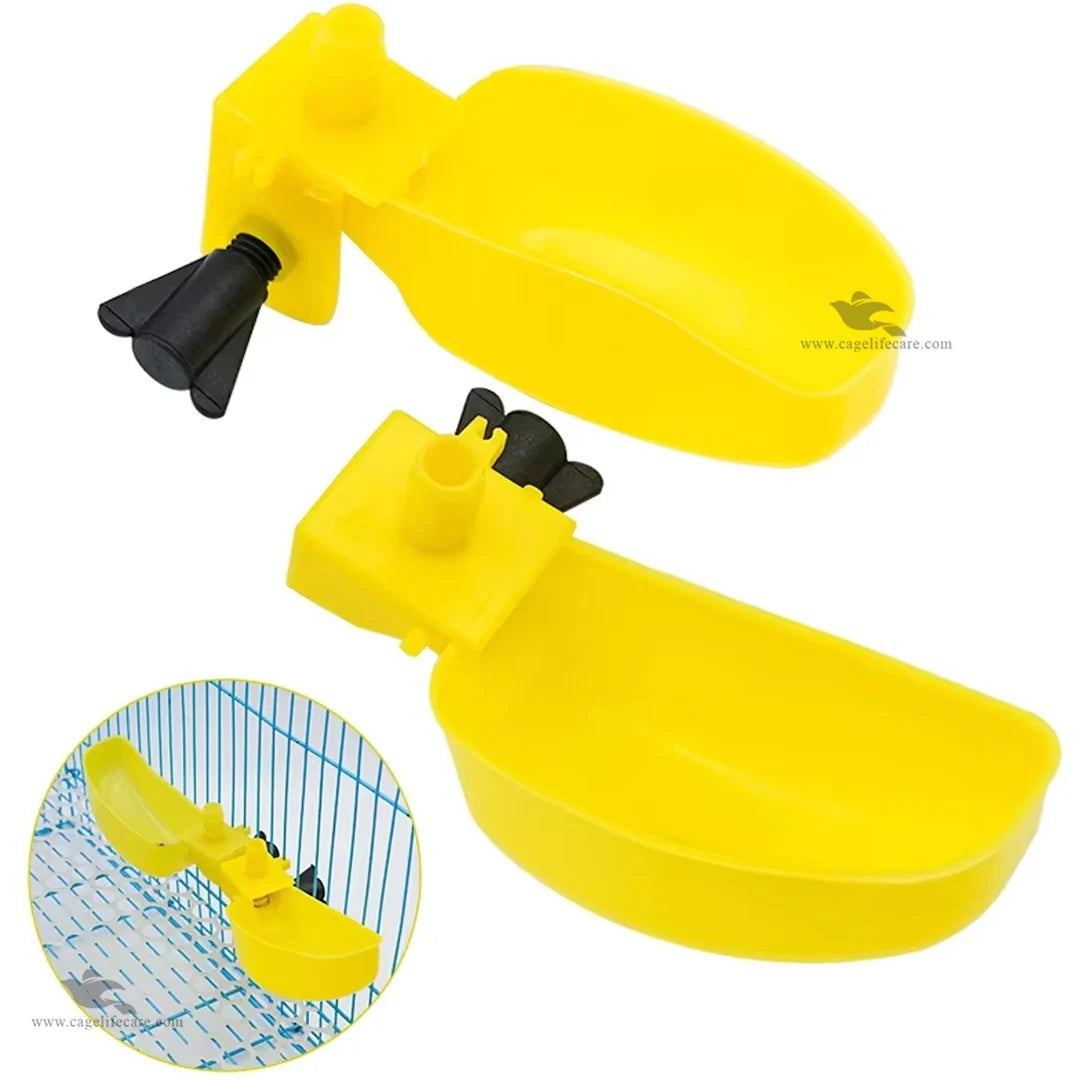 External Automatic Water Cup for Quail and Small Ground Birds