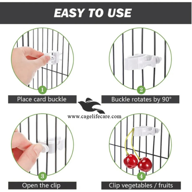 Multi-Purpose Shark Grip Clip For Birds & Pets