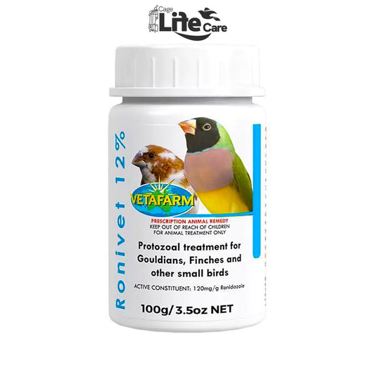 Ronivet 12% – Protozoal Treatment for Gouldians & Finches