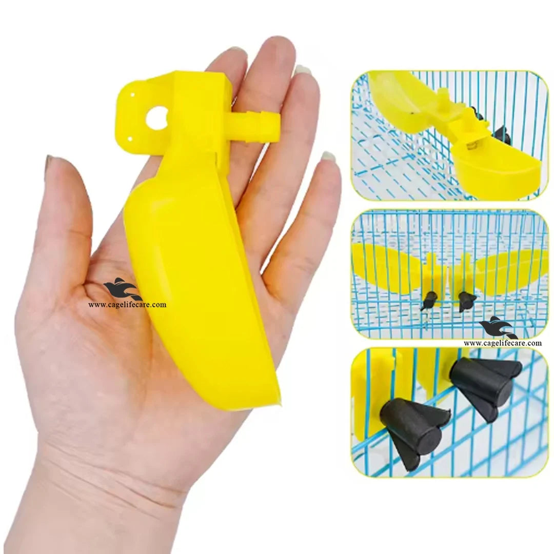 External Automatic Water Cup for Quail and Small Ground Birds