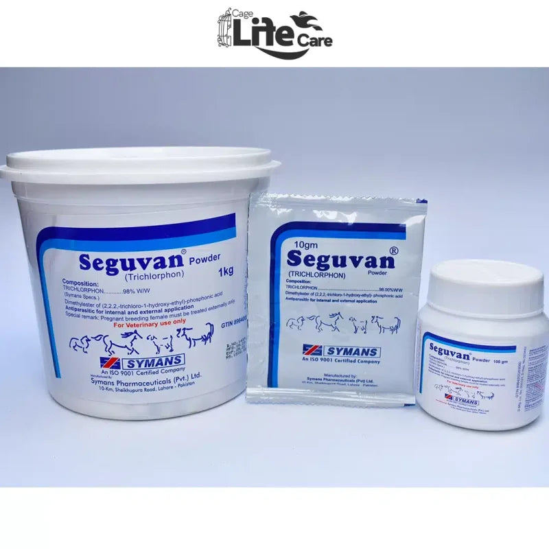 Seguvan Powder Spray – Treatment of Parasites & Mites in Poultry & Livestock